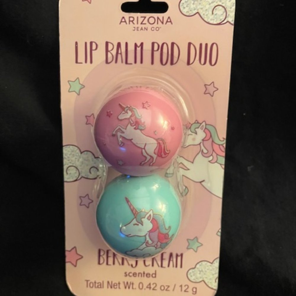 Arizona Jean 2018 Lip Balm Pod Duo Berry Cream Scented.  2 Pods.  ages 6+ NWT